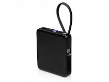 Внешний аккумулятор со встроенным кабелем USB-C Дэнси, 5000 мАч, черный