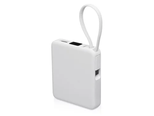 Внешний аккумулятор со встроенным кабелем USB-C Дэнси, 5000 мАч, белый Внешний аккумулятор со встроенным кабелем USB-C Дэнси, 5000 мАч, белый