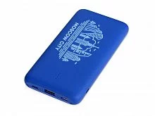 Внешний беспроводной аккумулятор с подсветкой лого Reserve X v.2, 8000 mAh, ярко-синий