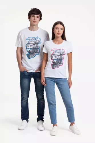 Футболка женская «Смотри вглубь», белая фото 4