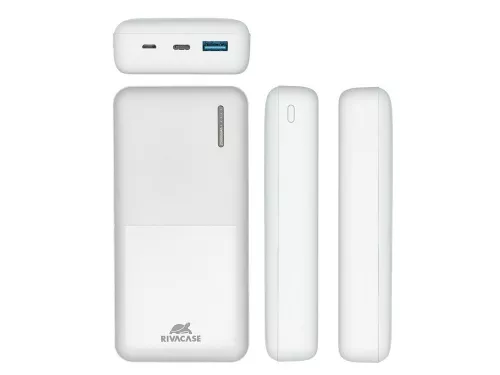 RIVACASE VA2571 (20000 мАч) QC/PD внешний аккумулятор, белый 12/24 фото 4 RIVACASE VA2571 (20000 мАч) QC/PD внешний аккумулятор, белый 12/24 фото 4