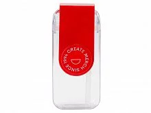 Бутылка для воды JUICY DRINK BOX, красный (тампопечать)