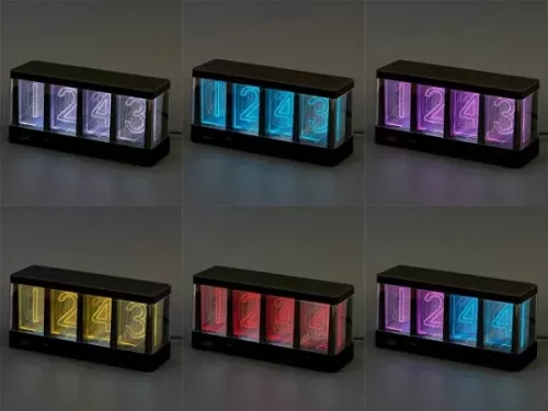 Часы с LED-подсветкой и беспроводной зарядкой «Cyber», 10 Вт фото 11 Часы с LED-подсветкой и беспроводной зарядкой «Cyber», 10 Вт фото 11