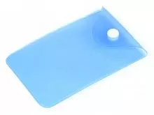 Прозрачный кармашек PVC, синий цвет