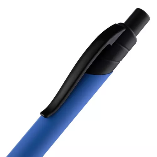 Ручка шариковая Undertone Black Soft Touch, ярко-синяя фото 5