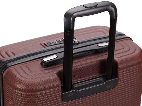 Чемодан TORBER Onego, бордовый, ABS-пластик, 79,5 х 51 х 29 см, 103 л фото 5
