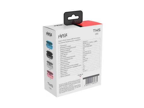 Беспроводные наушники HIPER TWS OKI Black (HTW-LX1) Bluetooth 5.0 гарнитура, Черный (Р) фото 5