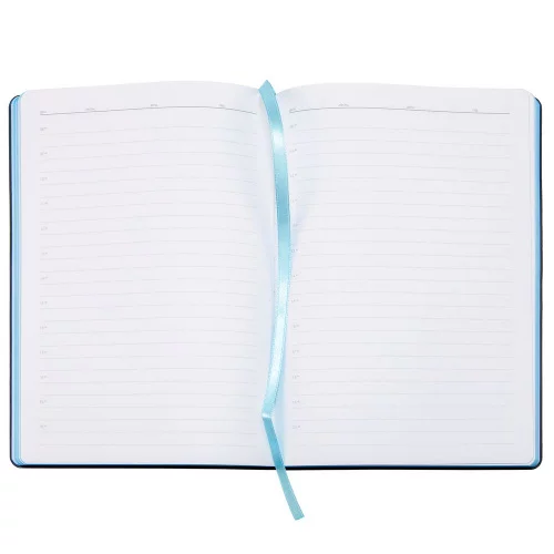 Ежедневник Bookmark, недатированный, черный с голубым фото 7