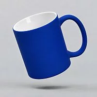 Кружка с покрытием soft-touch Barrel of a Gum, синий (Р)