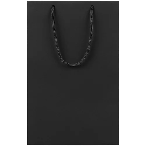 Пакет бумажный Porta S, вертикальный, черный фото 2