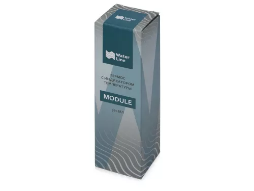 Термос с индикатором температуры Module, 360 мл, черный фото 9