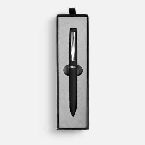 Ручка шариковая Bolt Soft Touch в футляре, черная фото 2 Ручка шариковая Bolt Soft Touch в футляре, черная фото 2