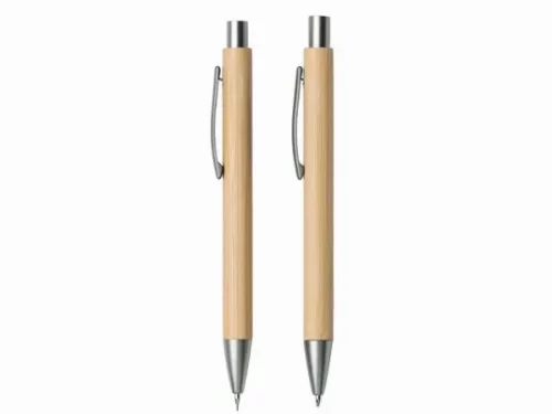 Подарочный набор «Tender bamboo» с шариковой ручкой и механическим карандашом из бамбука фото 4