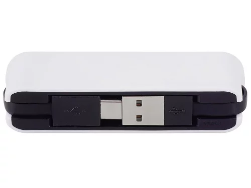 USB-хаб Hubix с коннектором 2-в-1 USB-C и USB-A, 2.0, белый фото 5