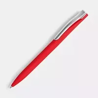 Ручка шариковая Pin Soft Touch, красная