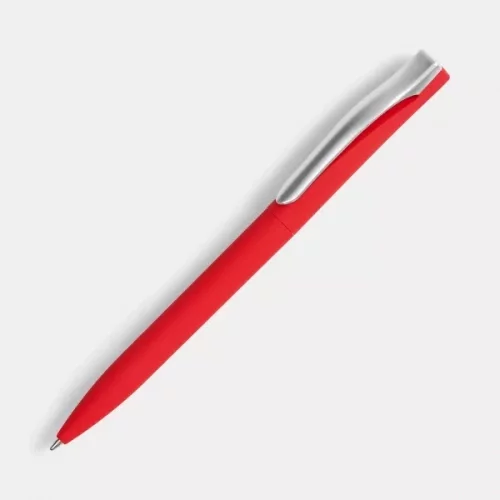 Ручка шариковая Pin Soft Touch, красная