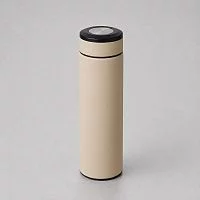 Термос Confident с покрытием soft-touch 420мл, бежевый