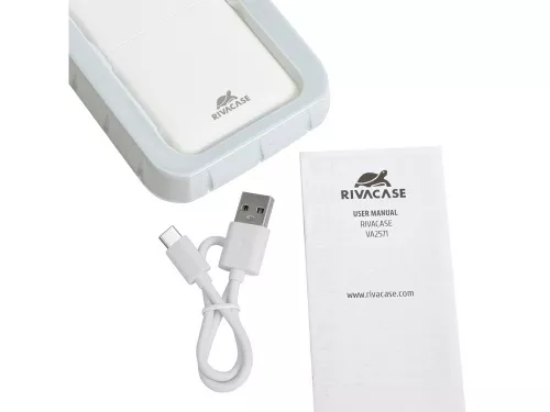 RIVACASE VA2571 (20000 мАч) QC/PD внешний аккумулятор, белый 12/24 фото 19 RIVACASE VA2571 (20000 мАч) QC/PD внешний аккумулятор, белый 12/24 фото 19