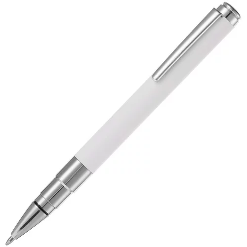 Ручка шариковая Kugel Chrome, белая фото 3 Ручка шариковая Kugel Chrome, белая фото 3
