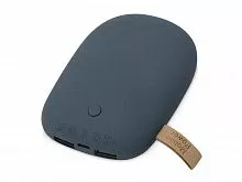 Внешний аккумулятор в форме камня Stone, 7800 mAh, темно-серый