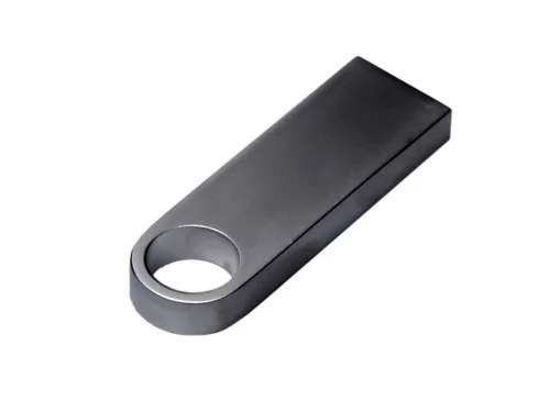 USB 3.0-флешка на 128 Гб с мини чипом и круглым отверстием, серебристый фото 3