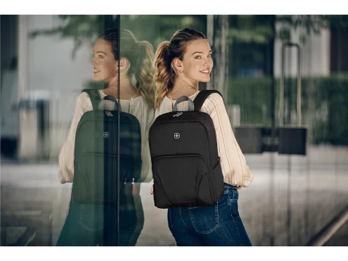 Рюкзак WENGER Motion 15.6, черный, нейлон, 31x17x42 см, 20 л фото 7