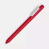 Ручка шариковая Swiper Soft Touch, красная с белым