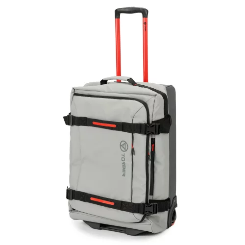 Сумка на колесах TORBER РИТМ, серый, полиэстер 900D с PU покрытием, 62 х 39,5 х 28,5 см, 56 л фото 2