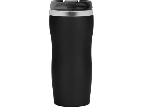 Термокружка Double wall mug C1, soft touch, 350 мл, черный фото 3