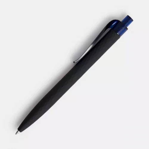 Ручка шариковая Prodir QS01 PRT-T Soft Touch, черная с синим фото 3 Ручка шариковая Prodir QS01 PRT-T Soft Touch, черная с синим фото 3