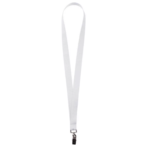 Лента для бейджа Neckband, белая Лента для бейджа Neckband, белая
