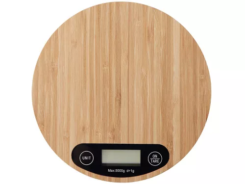 Бамбуковые кухонные весы Scale, натуральный фото 2