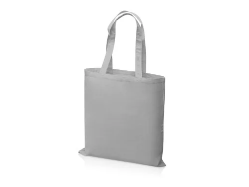 Сумка для шопинга Carryme 140 хлопковая, 140 г/м2, серый фото 2