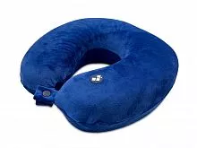 Подушка для путешествий с эффектом памяти Мемо Drowsy Royal Blue