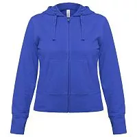 Толстовка женская Hooded Full Zip ярко-синяя