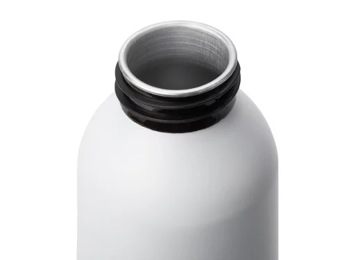 Алюминиевая бутылка для воды с ручкой Plain Alu, 650 мл, белый фото 2