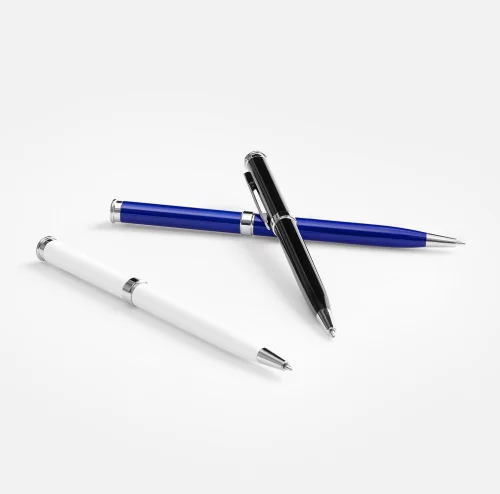 Ручка шариковая Finn Chrome, белая фото 5