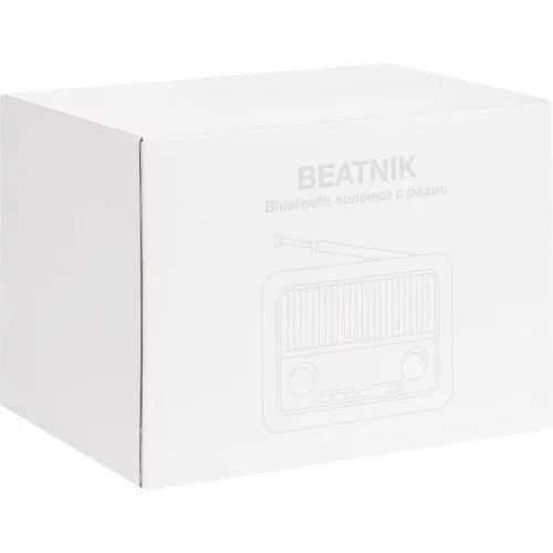 Bluetooth-колонка с радио Beatnik, коричневая фото 9