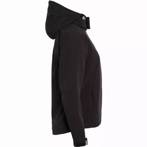 Куртка женская Hooded Softshell черная фото 3