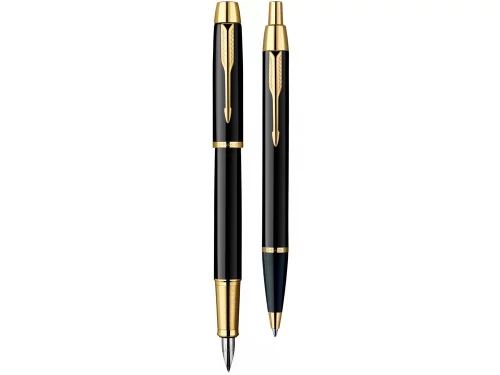 Набор Parker IM Core Black GT: ручка шариковая, ручка перьевая фото 2 Набор Parker IM Core Black GT: ручка шариковая, ручка перьевая фото 2