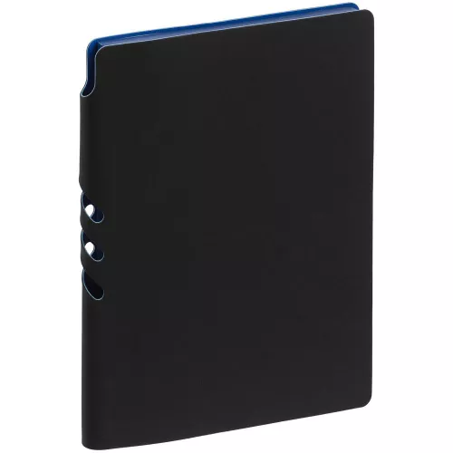 Ежедневник Flexpen Black, недатированный, черный с синим