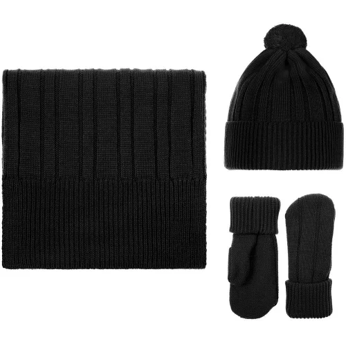 Шапка Knit Beat, черная фото 4