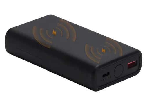 Внешний беспроводной аккумулятор 2-в-1 с функцией зарядки Apple Watch, QC/PD AtomIQ, 10000 мАч, черный фото 4