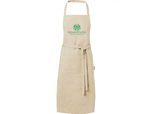 Pheebs 200 g/m2 recycled cotton apron, натуральный фото 4 Pheebs 200 g/m2 recycled cotton apron, натуральный фото 4