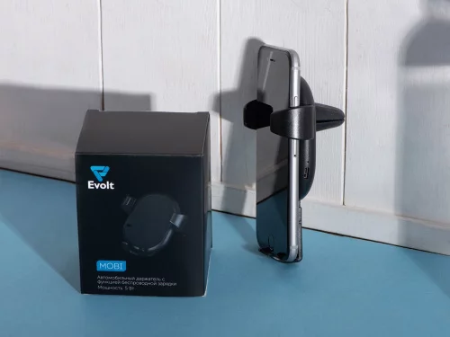 Автомобильное беспроводное зарядное устройство Mobi, 5 Вт, черный фото 9