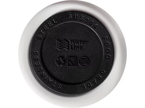Вакуумная термокружка Waterline c кнопкой Guard, 400 мл, тубус, белый фото 7