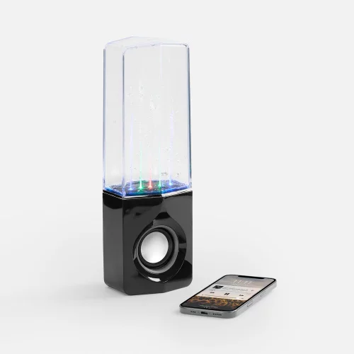 Bluetooth-колонка с поющим фонтаном Fuente, черная фото 2