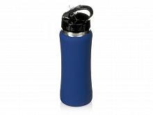 Бутылка для воды Bottle C1, сталь, soft touch, 600 мл, темно-синий