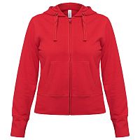 Толстовка женская Hooded Full Zip красная