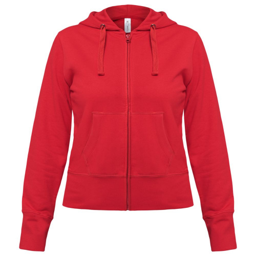 Толстовка женская Hooded Full Zip красная